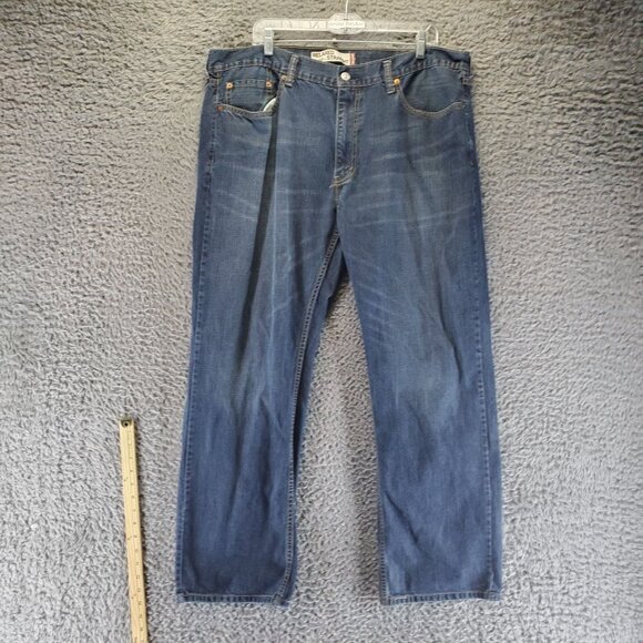 Levis Jeans Mens 40x32 Blue 559 Relaxed Straight Denim Classic - Picture 6 of 13